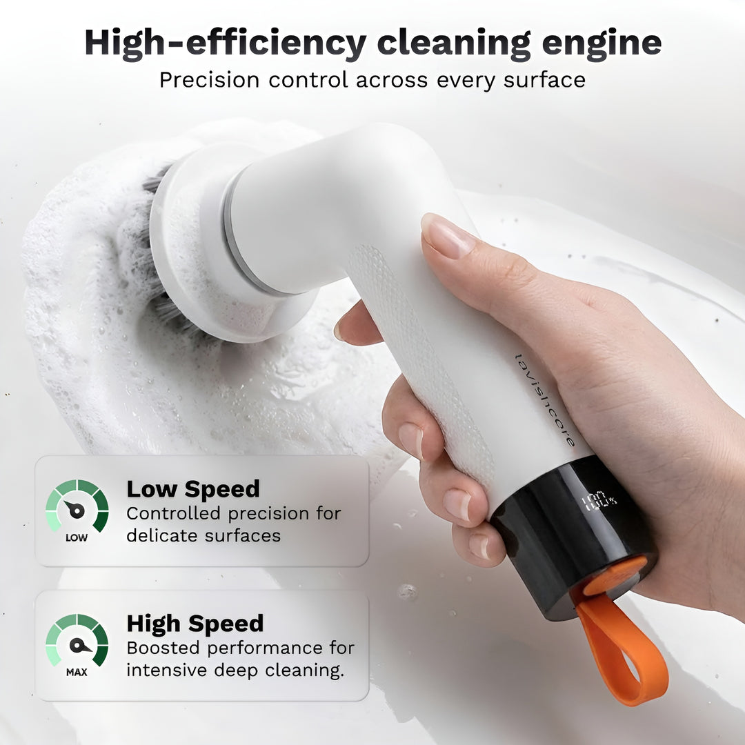 LavishCore FlowSpin -  Cordless Electric Spin Scrubber